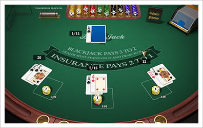 På Blackjack Multihand spiller du med flere hænder samtidig