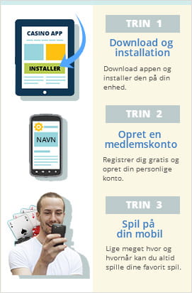 Installer nemt en casino app og spil på din mobile enhed