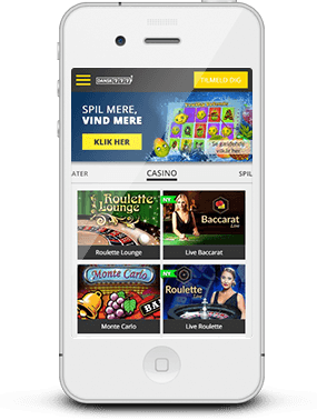 Selv på smartphones kan du spille online casino spil i høj kvalitet