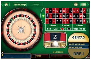 Roulette er også et populært spil, og det kan spilles online på alle top casinoer